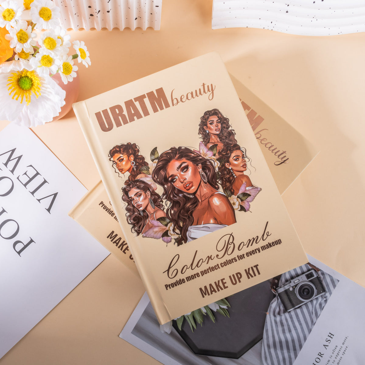 URATM 43-Color All-in-One Book-Style Makeup Kit