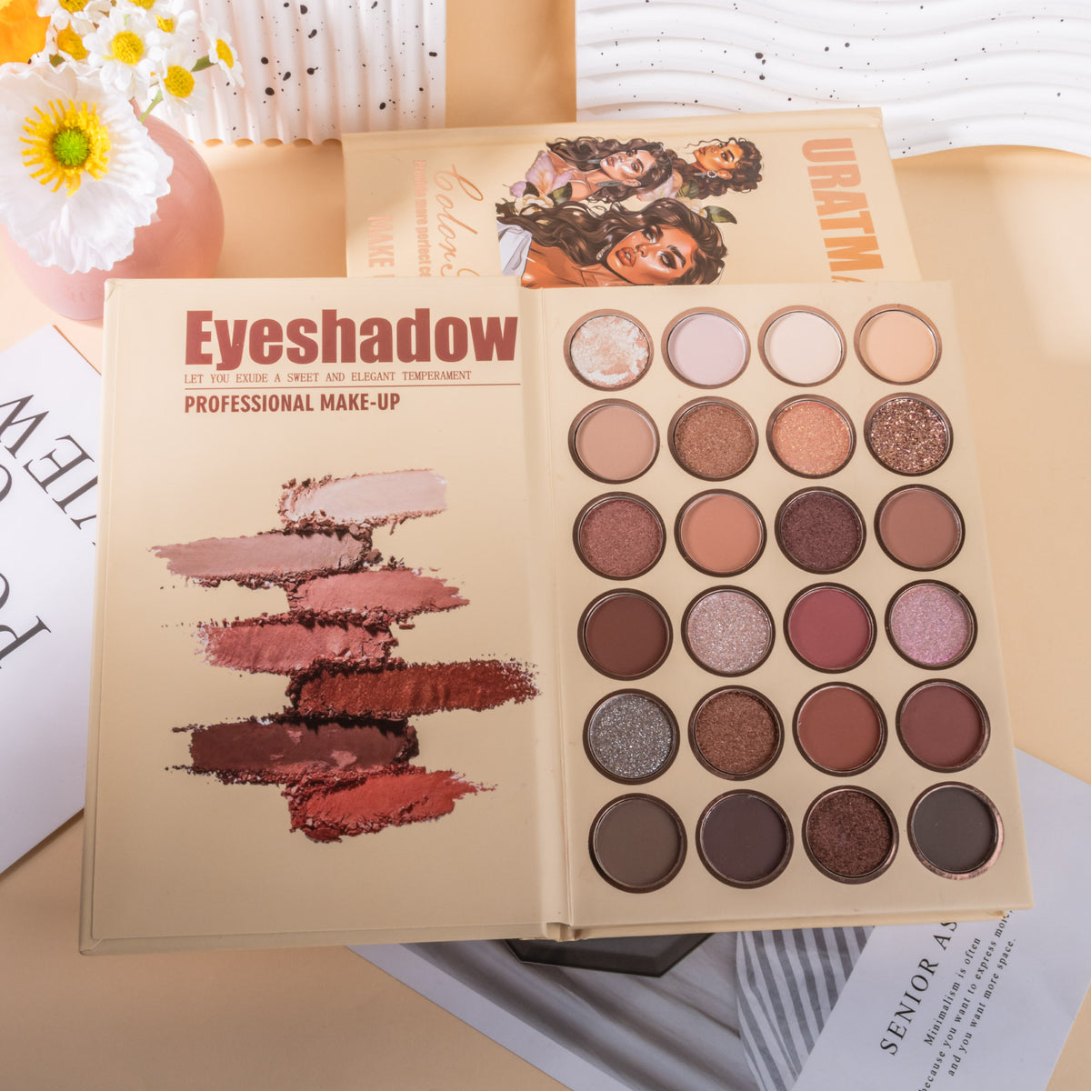 URATM 43-Color All-in-One Book-Style Makeup Kit