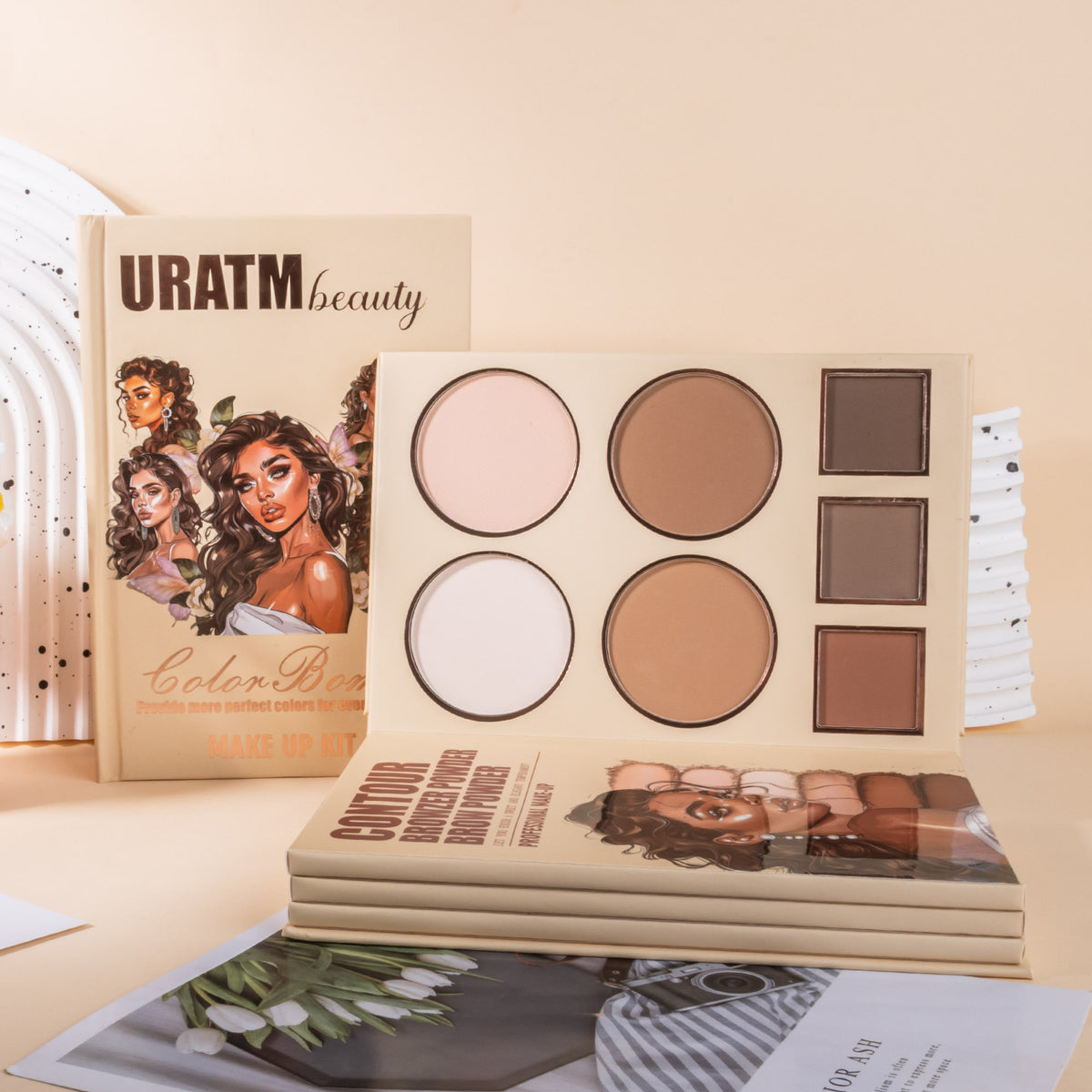 URATM 43-Color All-in-One Book-Style Makeup Kit