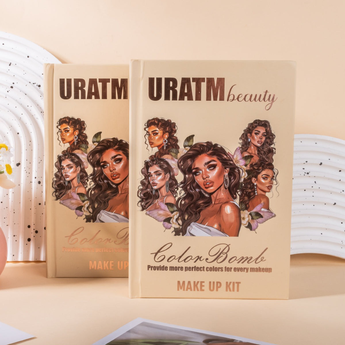 URATM 43-Color All-in-One Book-Style Makeup Kit
