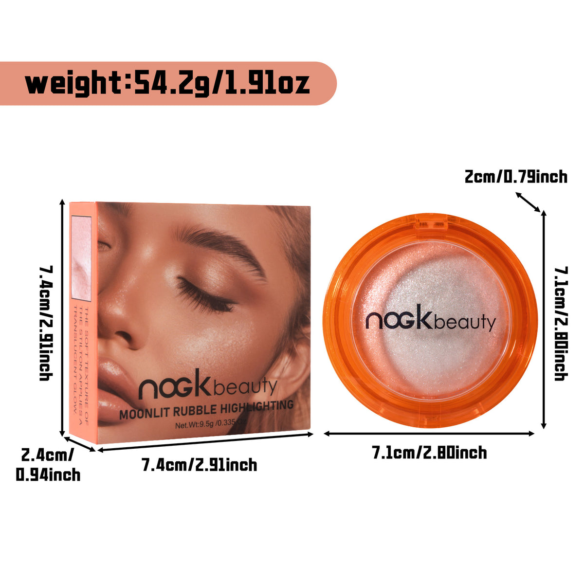 URATM Shimmer Single Eyeshadow & Highlighter (#01 Silver)