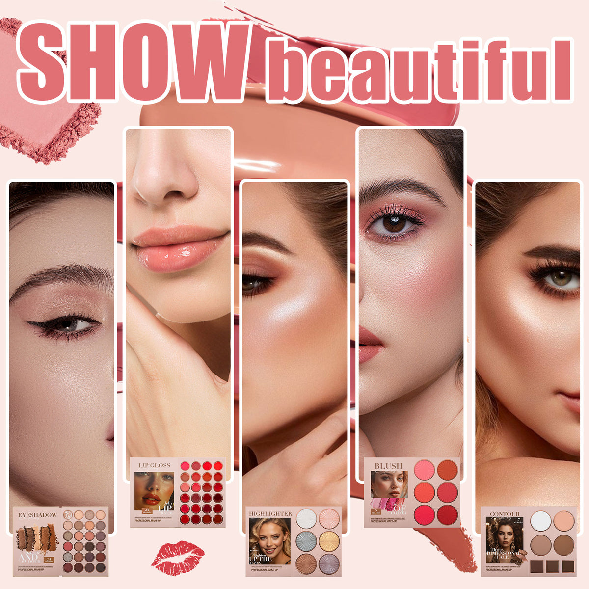 URATM 67-Color 5-Layer All-in-One Makeup book Palette