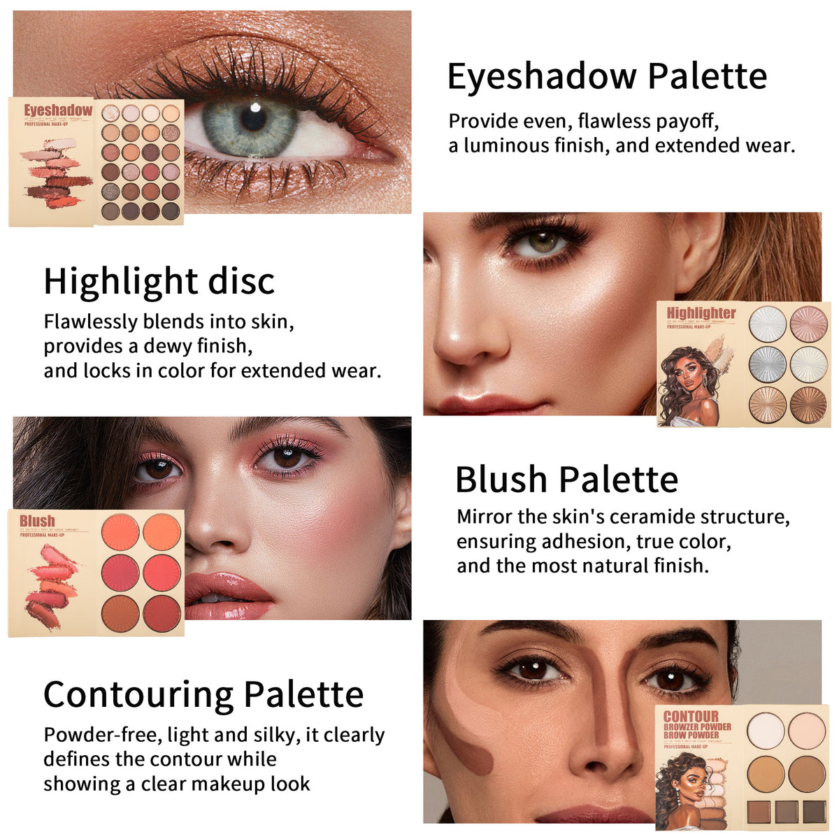 URATM 43-Color All-in-One Book-Style Makeup Kit