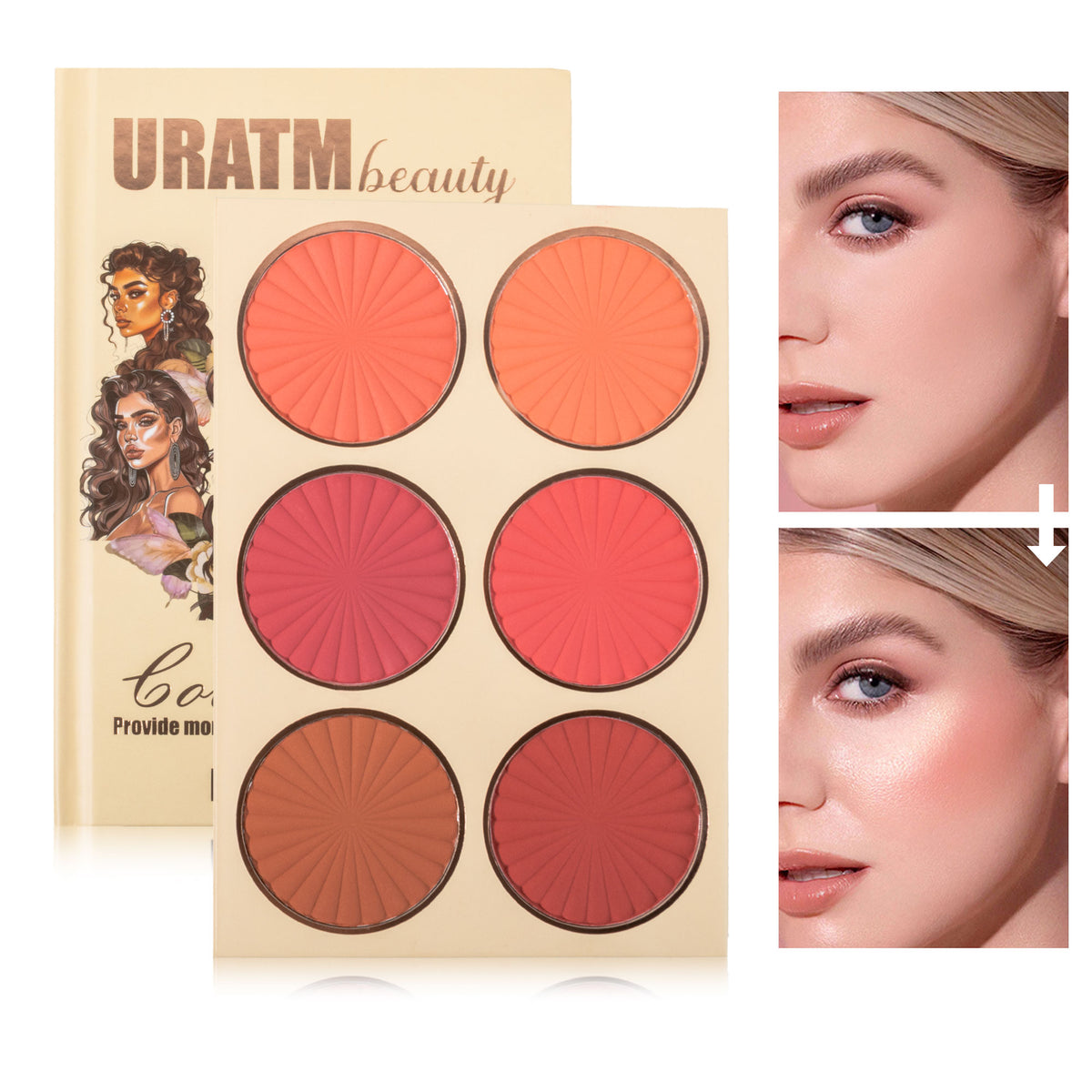 URATM 43-Color All-in-One Book-Style Makeup Kit