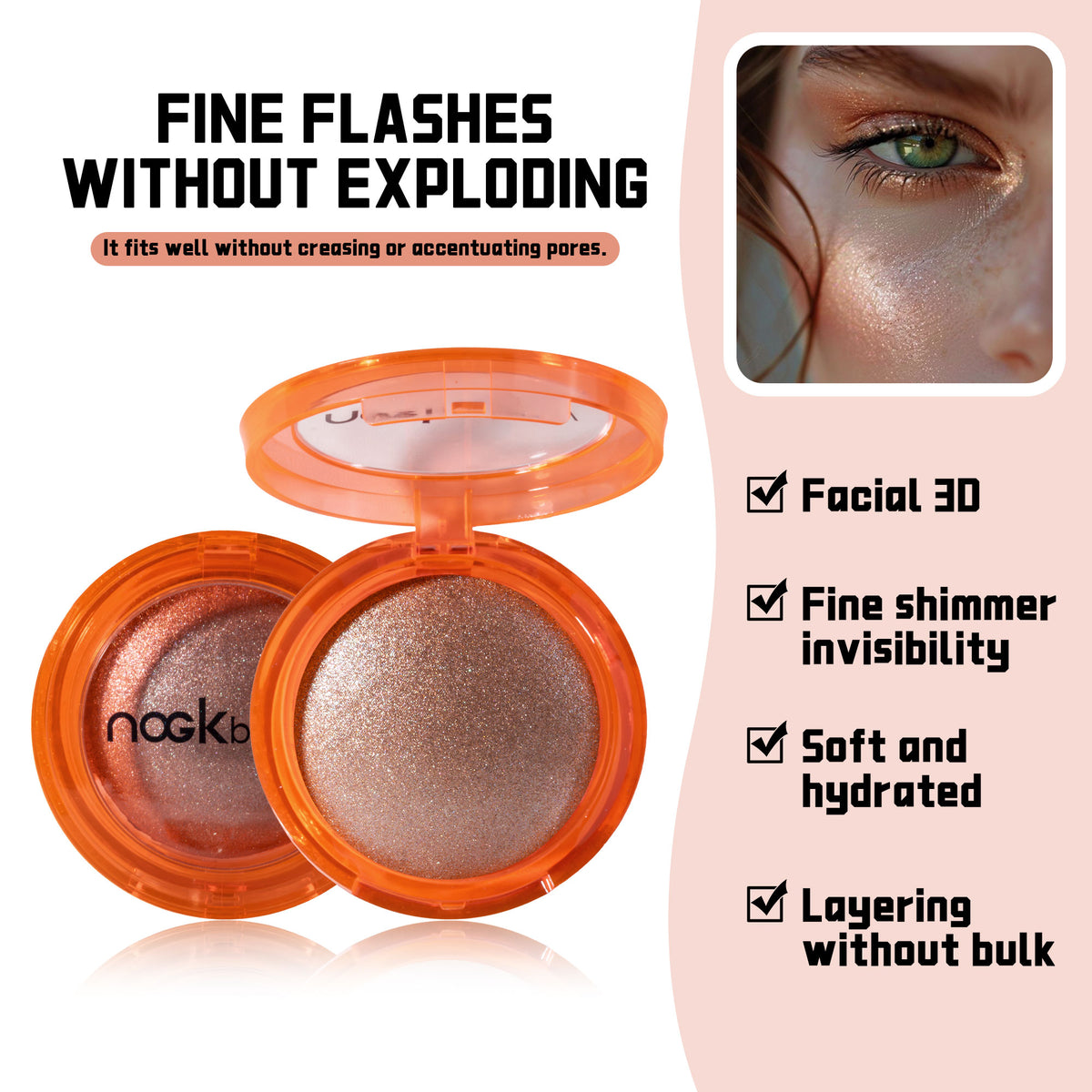 URATM Shimmer Single Eyeshadow & Highlighter #04 Champagne Gold