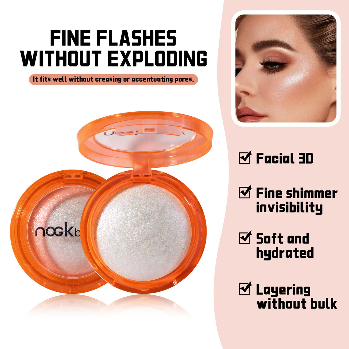 URATM Shimmer Single Eyeshadow & Highlighter (#01 Silver)