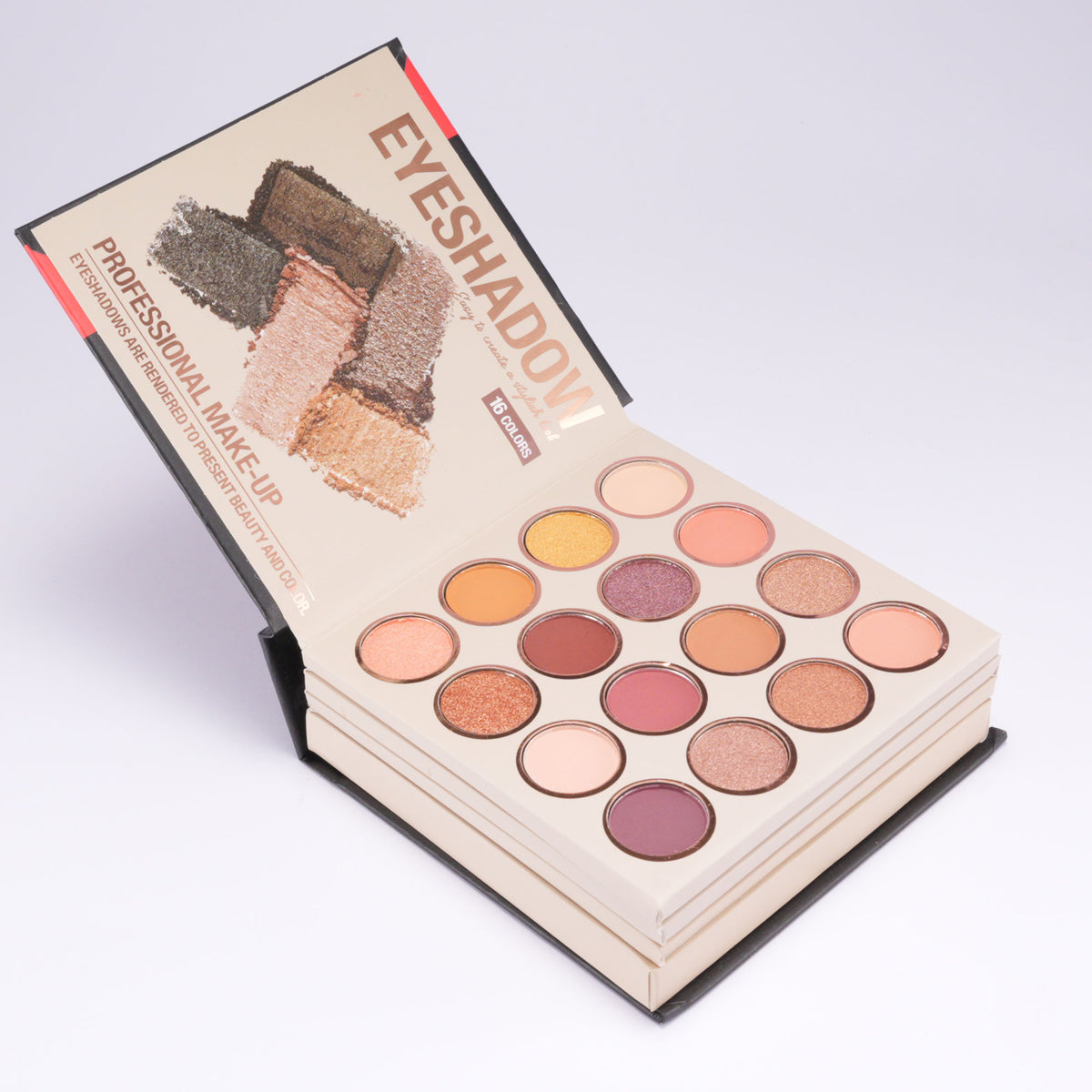 SHCOETY 22-Color Book-Style Eye & Lip Makeup Palette