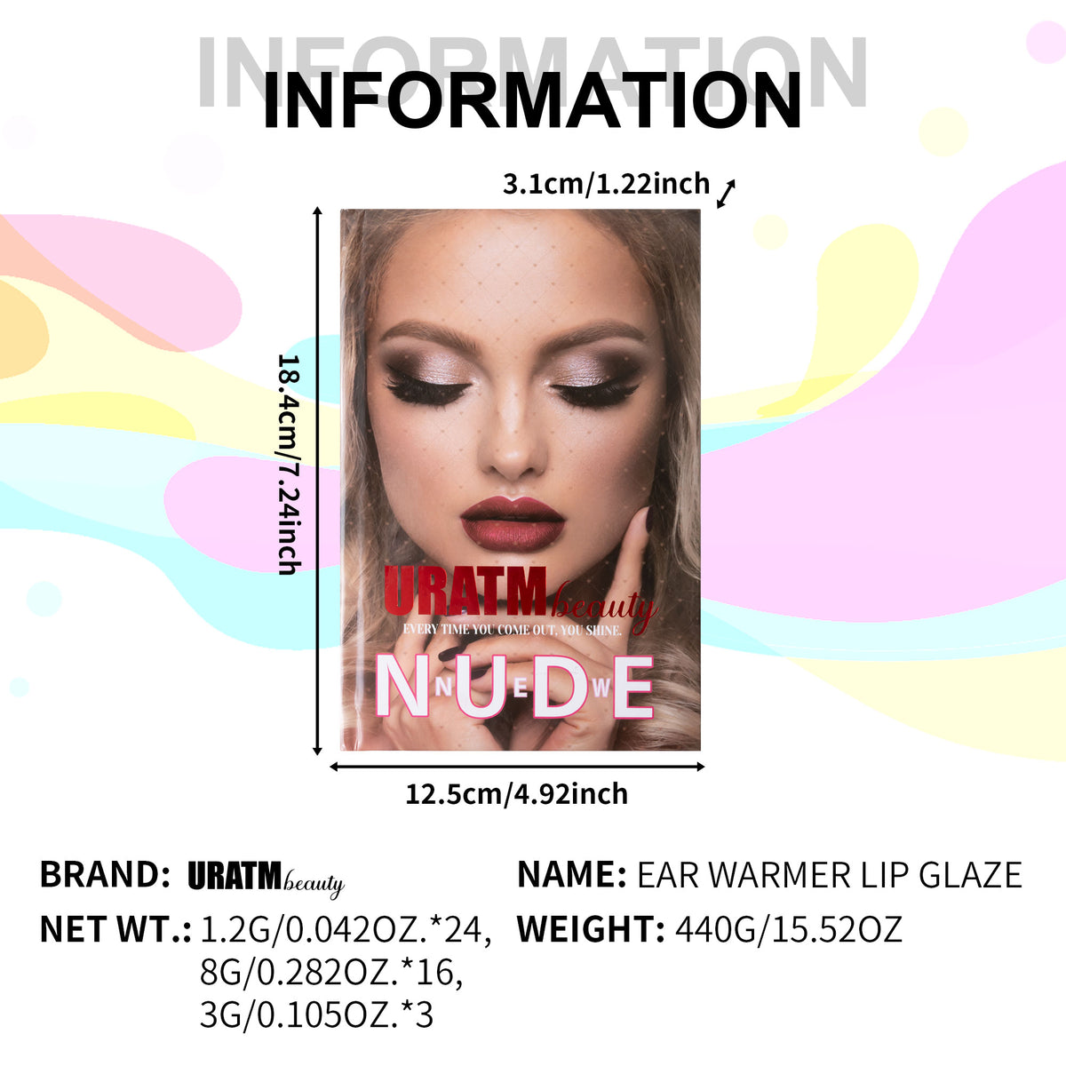 URATM 43-Color Nude Book-Style Makeup Palette