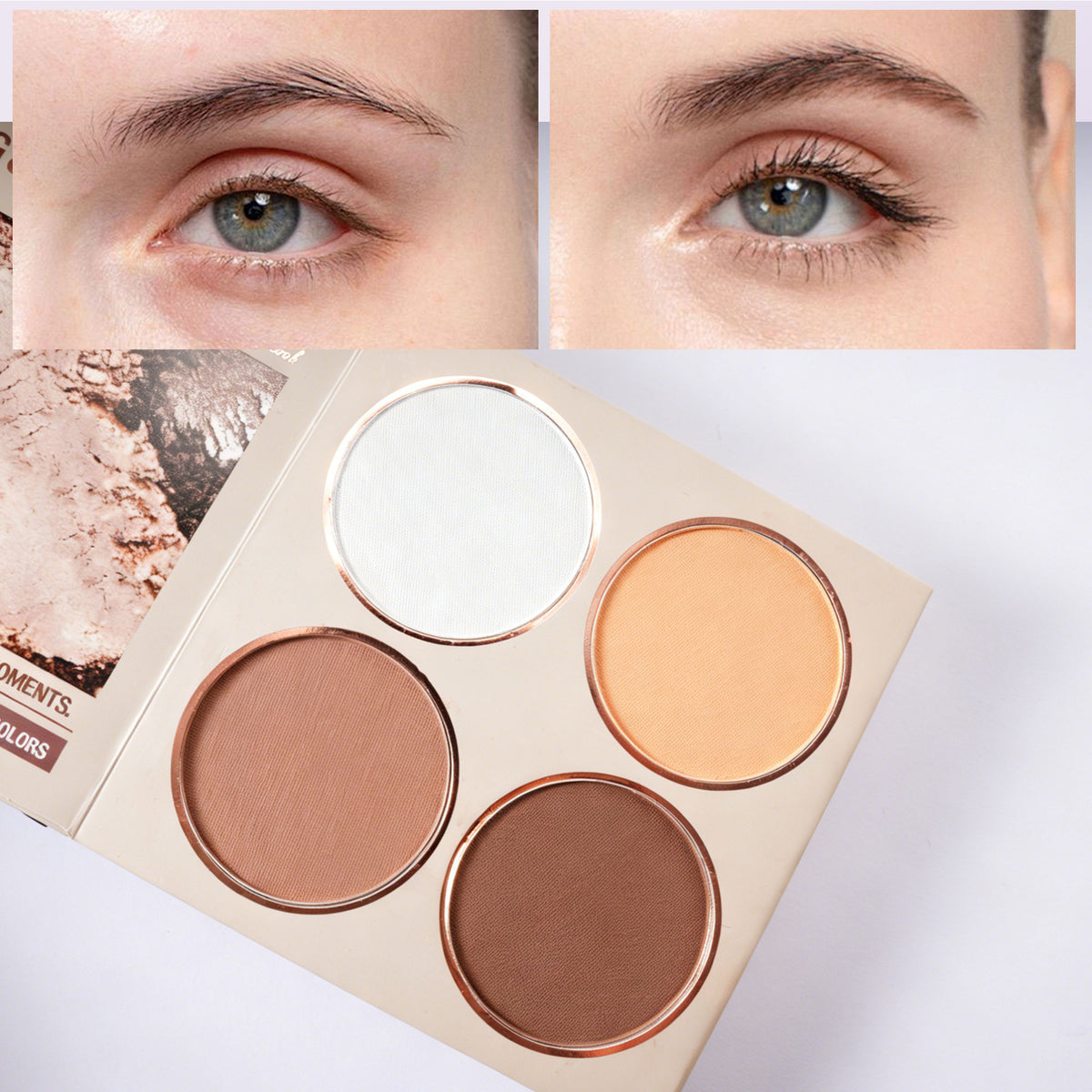 SHCOETY 22-Color Book-Style Eye & Lip Makeup Palette