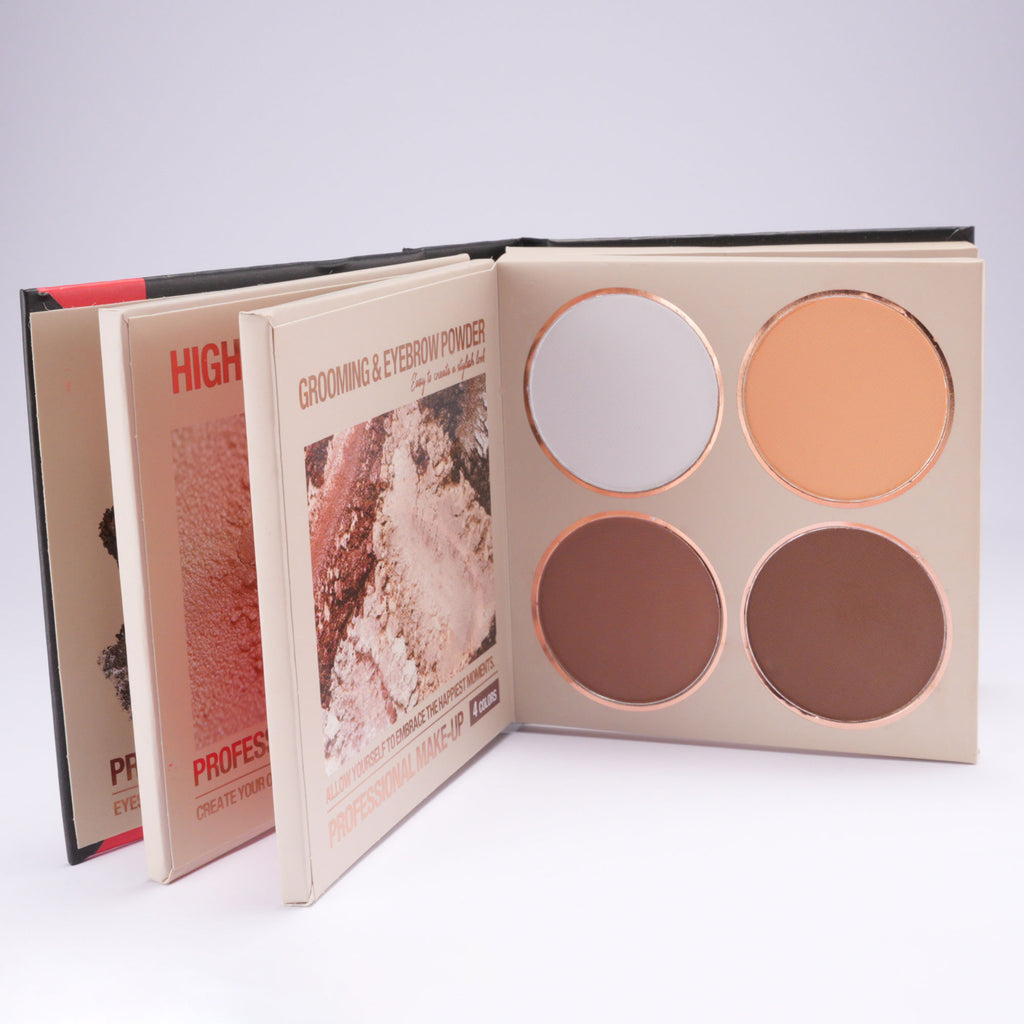 SHCOETY 22-Color Book-Style Eye & Lip Makeup Palette