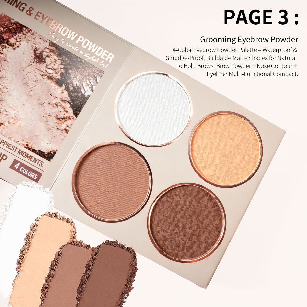 SHCOETY 22-Color Book-Style Eye & Lip Makeup Palette