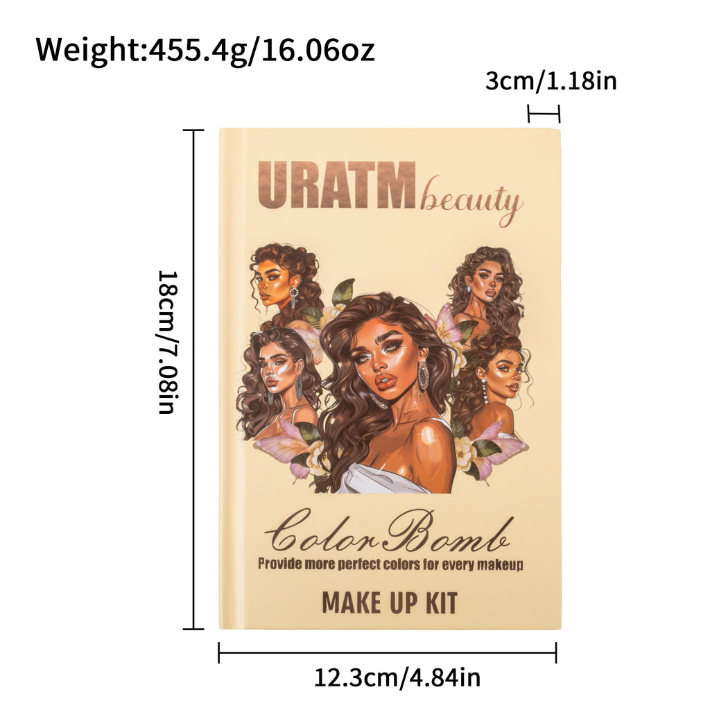 URATM 43-Color All-in-One Book-Style Makeup Kit