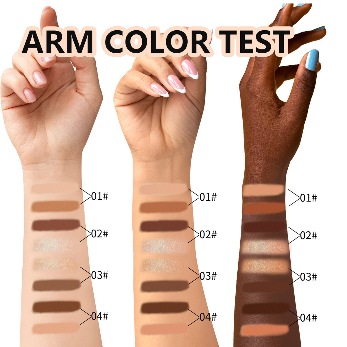 SHCOETY 4-Piece Dual-Ended Contour & Highlighter Stick Set