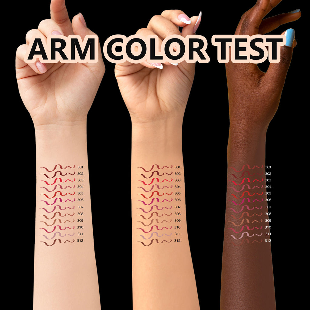 SHCOETY 12-Piece Matte Lip Liner Pencil Set (Shades 301–312)