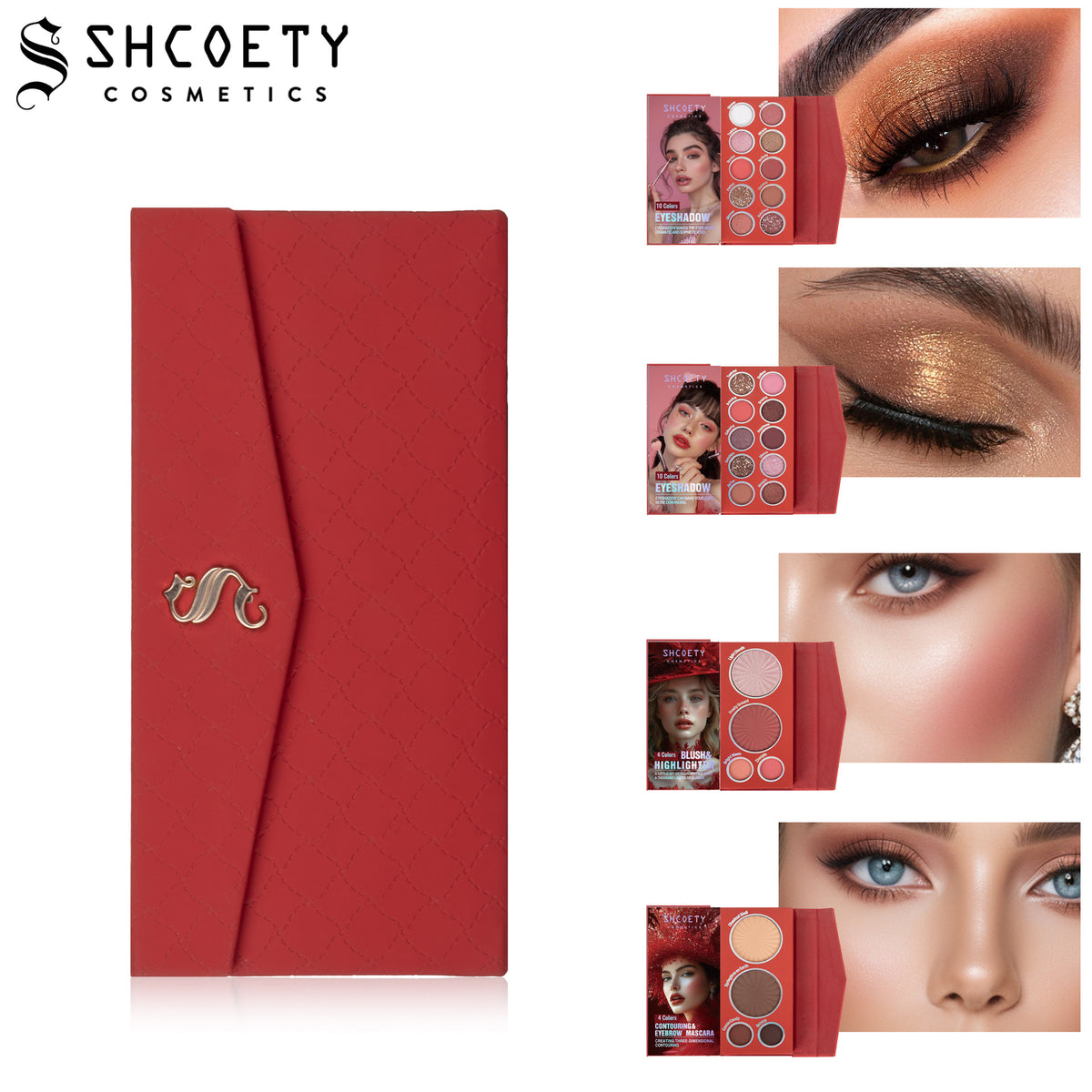 SHCOETY 28-Pan Clutch All-in-One Travel Makeup Palette