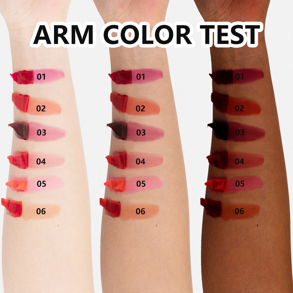 SHCOETY 6-Color Peel-Off Lip Stain Tint Set