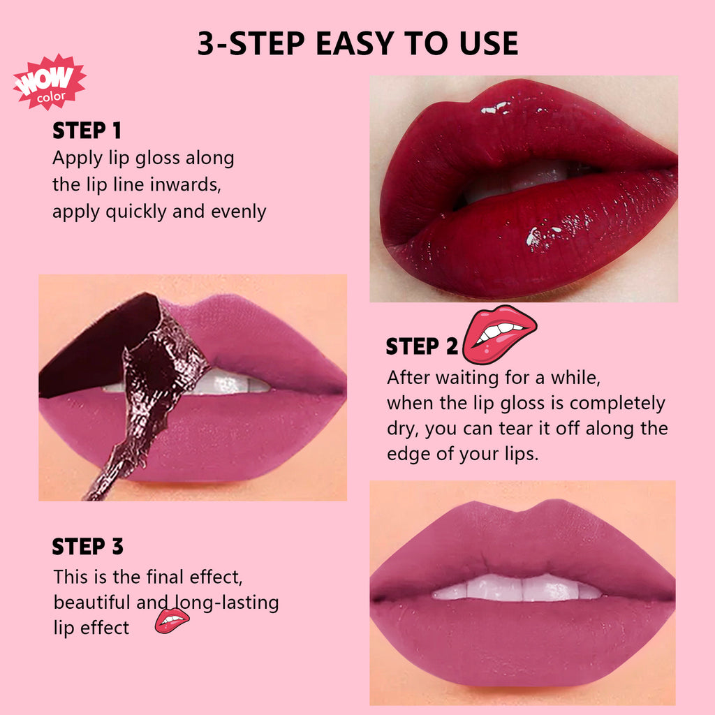 SHCOETY 6-Color Peel-Off Lip Stain Tint Set