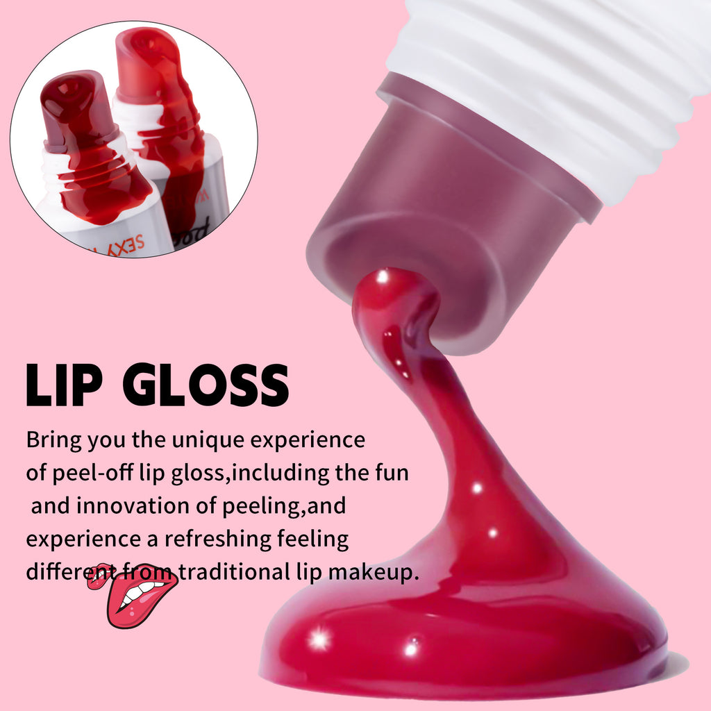 SHCOETY 6-Color Peel-Off Lip Stain Tint Set