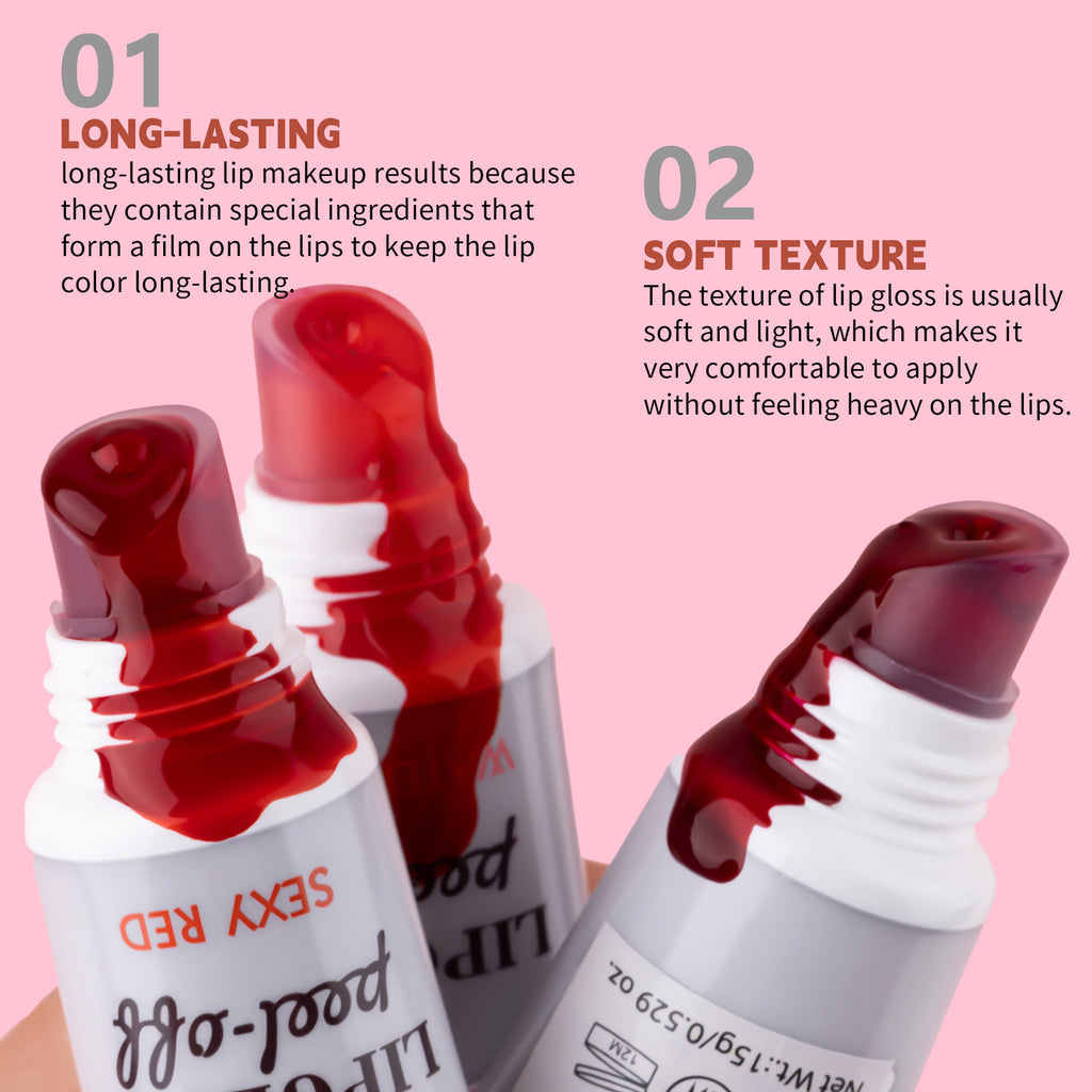 SHCOETY 6-Color Peel-Off Lip Stain Tint Set