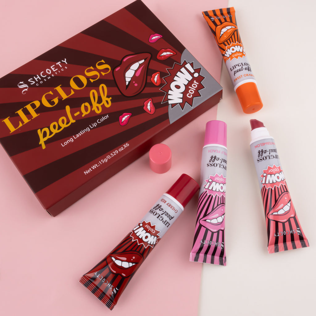 SHCOETY 6-Color Peel-Off Lip Stain Tint Set