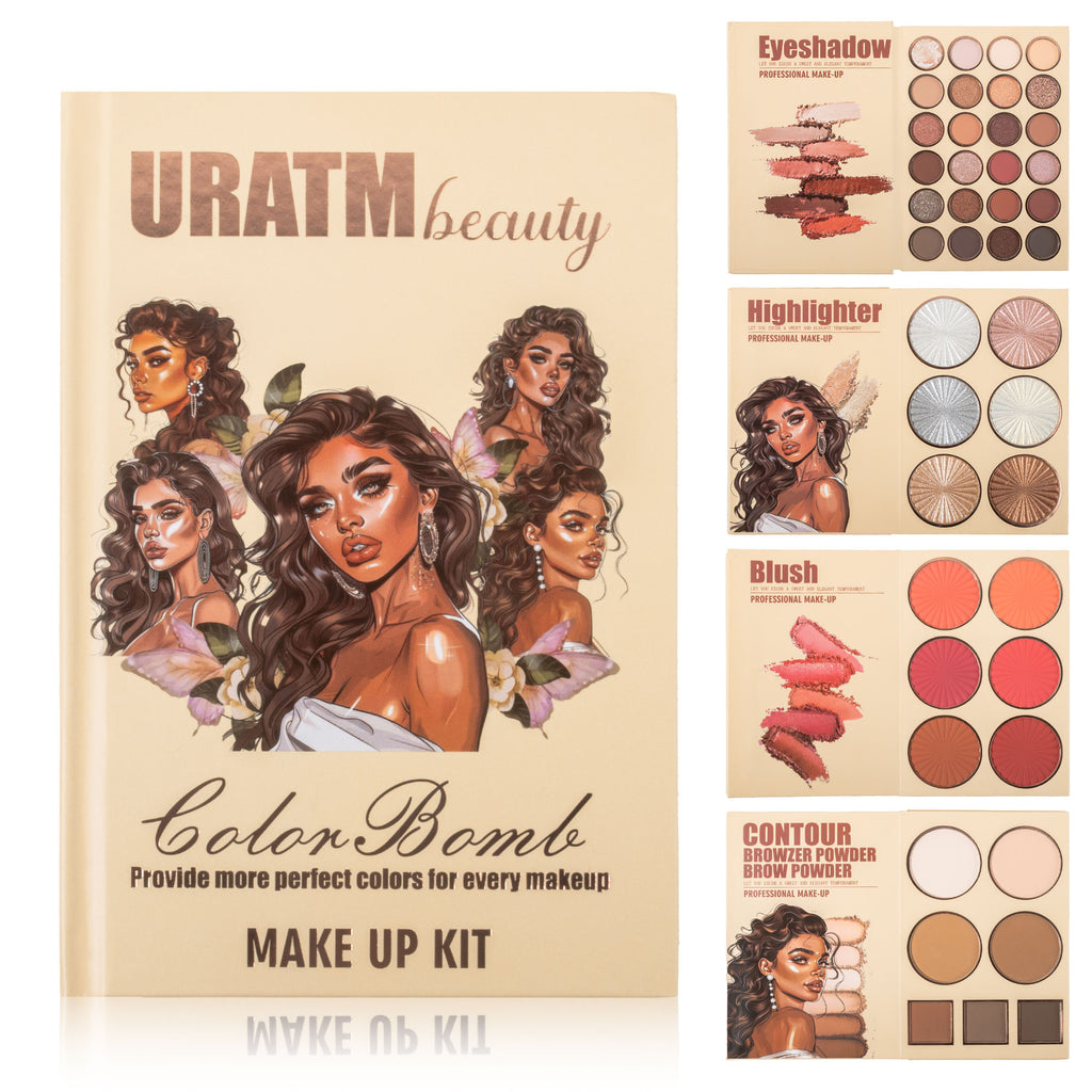 URATM 43-Color All-in-One Book-Style Makeup Kit