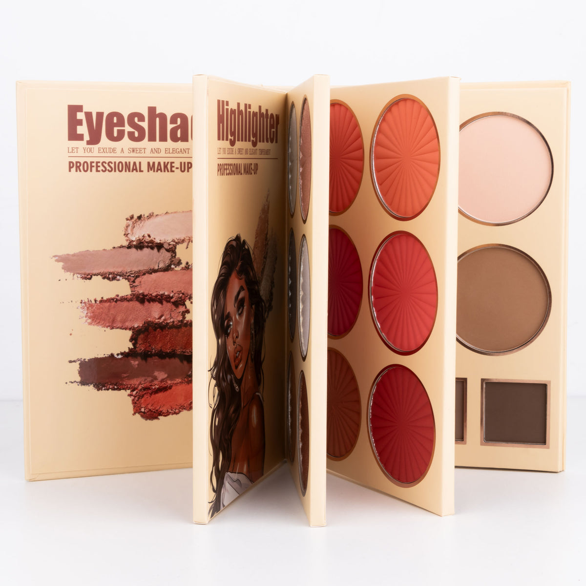 URATM 43-Color All-in-One Book-Style Makeup Kit