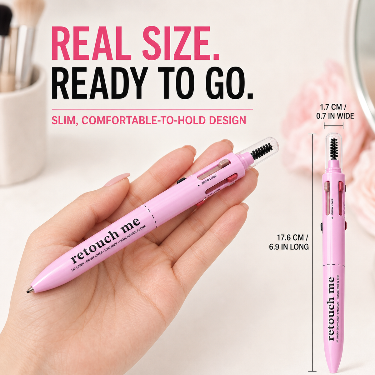 SHCOETY 4-in-1 Click & Twist Touch-Up Makeup Pen