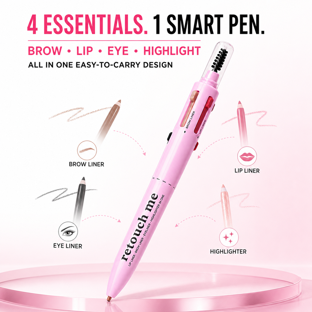SHCOETY 4-in-1 Click & Twist Touch-Up Makeup Pen