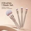SHCOETY 4-Piece Magnetic Travel Makeup Brush Set